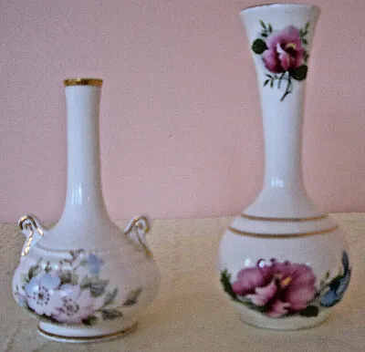 Buy Vintage Fenton Bone China Miniature Vases X 2  • 2.99£