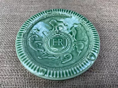 Buy Vintage Wade Pottery Queen Elizabeth Ii 1953 Coronation Green Trinket Dish • 5£
