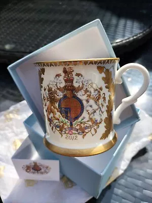 Buy Royal Collection Trust Queen Elizabeth II Cup DIAMOND JUBILEE Tea Mug 22k China  • 74.99£