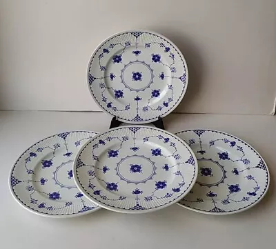 Buy Blue Denmark Set Of 4 Dinner Plates 10”/26cm. Masons, Furnivals, Johnson Bros • 40£