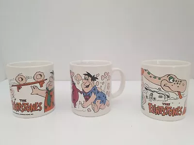 Buy Flintstones 1991 1992 Mugs Staffordshire Tableware X3 Bundle Vintage Collectable • 20.76£