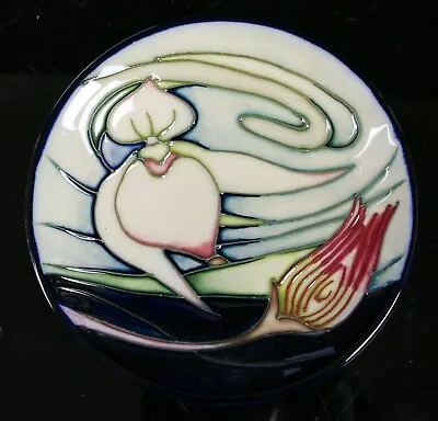 Buy Moorcroft Pottery -orchid Arabesque- Emma Bossons Floral Flower Pin Dish Plate • 60£