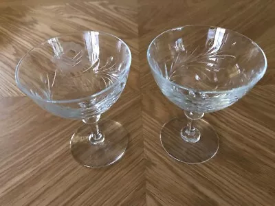 Buy Cut Glass Wine Glasses Used • 8.99£