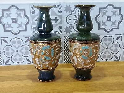 Buy Pair Of Royal Doulton Slaters Stoneware Vases  • 49.99£