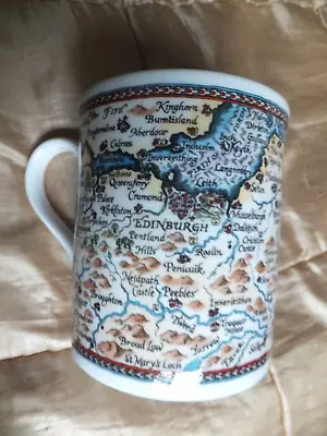 Buy Royal Worcester Fine China Coffee Mug - Edinburgh Map • 5.99£