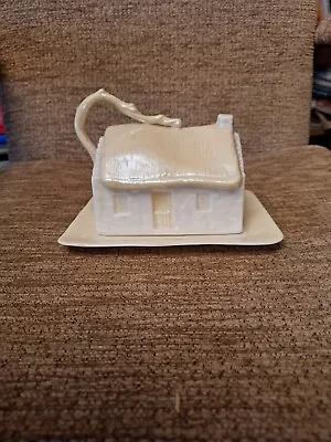 Buy Belleek Butter/Cheese Dish Complete With Base.  In Perfect Order With No Chips  • 49.99£