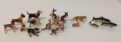 Buy 17 Mixed Bone China Miniature Animal Figurines (inc. Foreign) - M268 • 9.99£