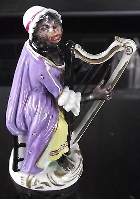 Buy Vintage 4 Inch Meissen Monkey Harp Player. 18th Century? V20228. UK ONLY • 100£