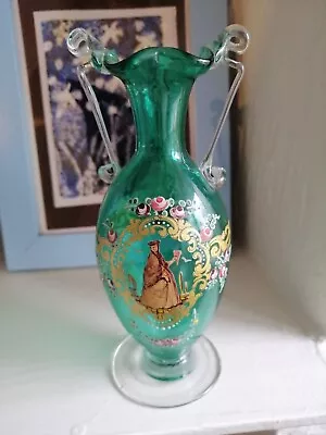 Buy Antique ? Small Venetian Hand Painted Vase • 15£