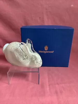 Buy Wedgewood Grey Fleck Glass Paperweight Rabbit • 15.99£