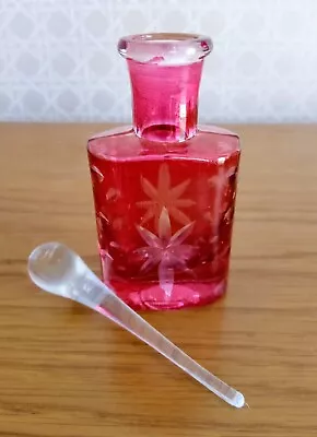 Buy Cranberry Glass Perfume Bottle  • 5£