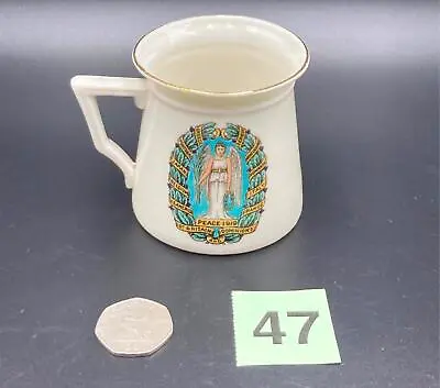 Buy WH Goss Crested China - Tankard Mug - 1919 Alsager Peace Mug - Very Rare! • 27.50£