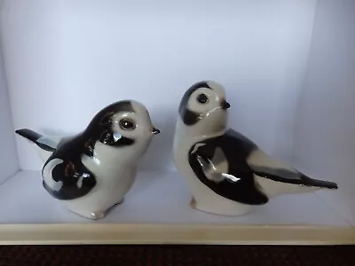 Buy 2 Vintage Lomonosov Ussr Snow Bunting Bird Animal Figurines • 16£