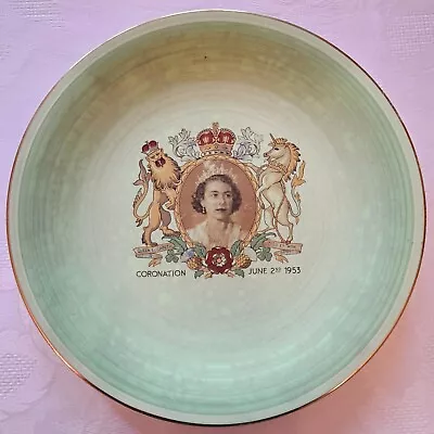 Buy Vintage George Clews Plate Commemorating 1953 Queen Coronation • 9£