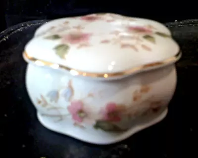 Buy Vintage Hammersley Bone China Floral Pattern Trinket Box/Pot Mint/Excellent • 4.50£