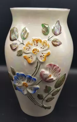 Buy Vintage Arthur Wood Lustre Vase, Floral Pattern, 23 Cm High.(A) • 12.50£