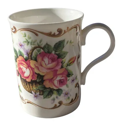 Buy Crown Trent England Flower Pattern Fine Bone China Tea Coffee Cup Mug • 8.10£