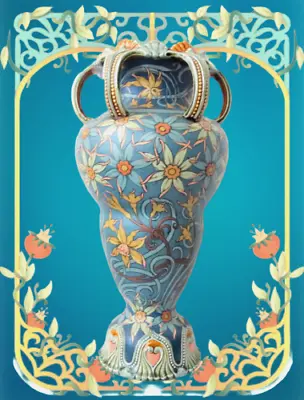 Buy Villeroy & Boch Mettlach By Hans Christiansen Art Nouveau Ceramic Vase 41CM 1912 • 2,236.18£