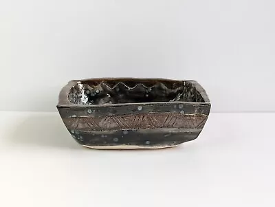 Buy Vintage Studio Pottery Bowl Grey/Blue Unique Glaze • 25£