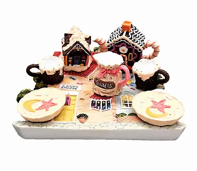 Buy Vtg 97 Popular Imports Old English Candy Shoppe Miniature Tea Set Resin Decor • 13.69£