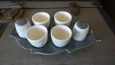 Buy Carltonware Egg Cups & Salt Pepper Shakers On China Tray For Parts Some Damage • 12.63£