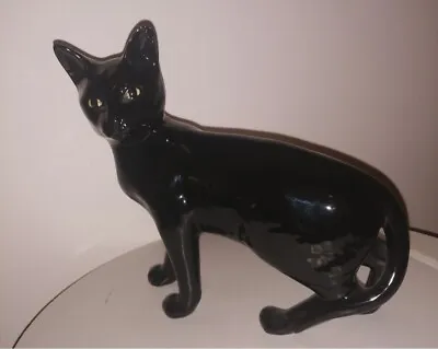 Buy BESWICK BLACK SIAMESE CAT In Gloss Rare Fireside Collection 1980’s • 55£