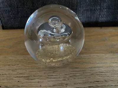 Buy Vintage BHS Glass Paperweight Controlled Bubble  Glitter • 2.99£
