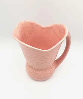 Buy Vintage Ceramic Pottery Pink Textured Jug Pitcher Shorter & Son • 8.99£