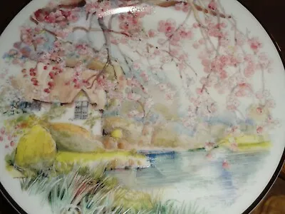 Buy Fenton China Company Collectors Plate SPRING ON THE RIVER AVON • 10.99£