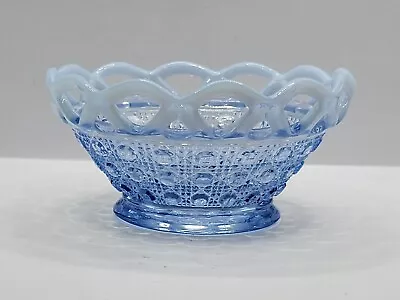Buy Imperial Depression Glass Lace Edge Opalescent Bowl Katy Blue • 23.02£