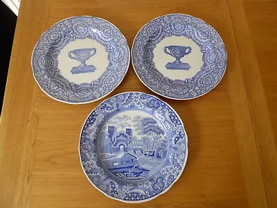 Buy 3 Spode Blue Room 10  Plates - 2 X Warwick Vase & 1 X Castle • 22£