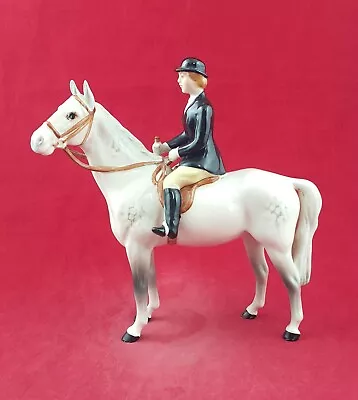 Buy Beswick Horse Figurine Huntswoman Style Two 1730 Grey - 8632 BSK • 165.75£