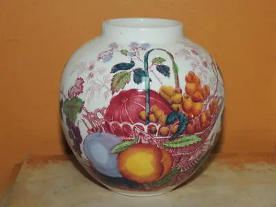 Buy Masons Ironstone China Jar N/lid 4.5  Fruit Basket Pattern C4818 England Antique • 33.20£