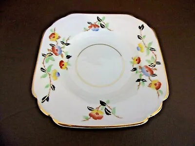 Buy Vintage Melba Bone China Square Floral Pattern Tea Or Bread Plate • 17.02£