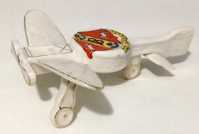 Buy Antique WW1 Crested China Model Of A British Airplane With Crest For Bugeley • 55£