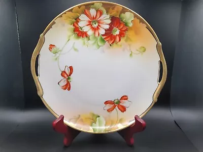 Buy Vintage Noritake Nippon Morimura Hand Painted 9.5” Handled Floral Cake Plate  • 23.98£