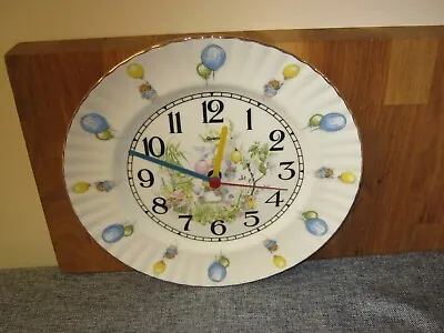 Buy English Fine Bone China Mice With Balloons Large Wall Clock Plate • 6£