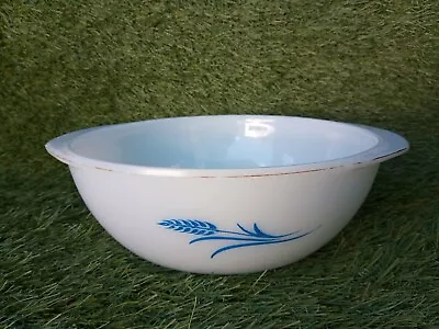 Buy Vintage JAJ Pyrex 'Blue Wheat' Round Bowl Dish 22cm • 9.25£