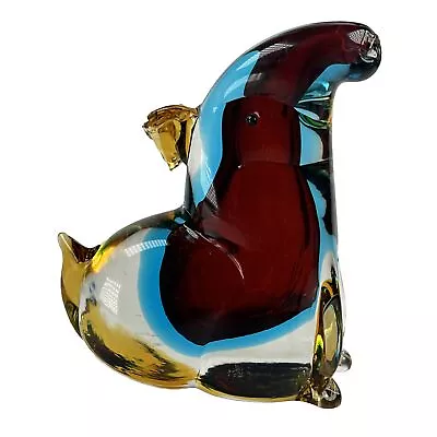Buy Murano Glass Animal Art Glass Figurine Mid Century H16.5 Cm Circa 1960s • 40£
