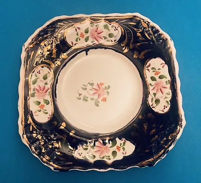 Buy Antique 19th Century Gaudy Welsh Style Square Serving Plate • 10£
