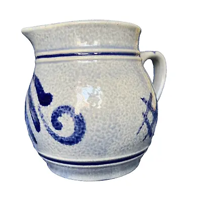 Buy Marzi Remy Blue Stoneware Jug Pitcher Vase C623/01 • 12£