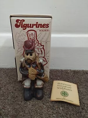 Buy TREMAR POTTERY Soldier Boxed Cornwall Hand Made 70's 12.5cm Excellent Condition • 15.99£