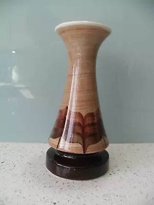 Buy MID CENTURY 1960s VINTAGE JERSEY POTTERY VASE WITH STEPPED BASE 16.5CM (6.5 ) • 9.95£