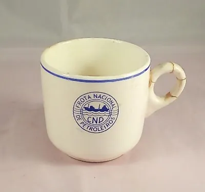 Buy Vintage Bristol Pottery Coffee Cup Frota Nacional De Petroleiros A/f • 7£