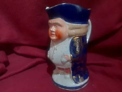 Buy Antique Staffordshire Toby Jug Hand Painted Blue Good Gilded Blue 17cm • 14.50£