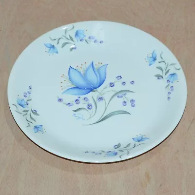 Buy Vintage Poole Pottery Harebell Blue Flower Salad / Side Plate 21cm 8.5 Inch • 6£