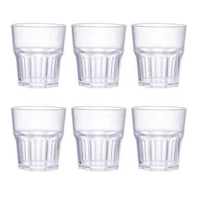 Buy  6 Pcs Whiskey Tumbler Glass Cups Suit Milk Crystal Plastic Beer Mugs Acrylic • 7.76£