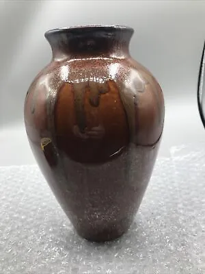 Buy Brown Drop Glaze Vase 8” • 14.41£