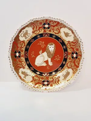 Buy Royal Crown Derby Heraldic Lion Plate Limited Edition 9 Of 500 Artist Signed • 99£