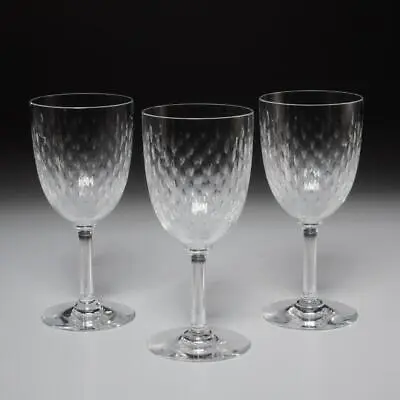 Buy Baccarat France Paris Clear Vertical Cut Crystal Tall Water Goblet Glasses 7  • 202.68£
